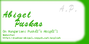 abigel puskas business card